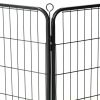 Dog Playpen 8 Panels Steel 31.5"x23.6" Black