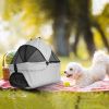 4 Wheels Pet Stroller Foldable Carrier Strolling Cart Travel Jogger Pet Stroller with Removable Liner Storage Basket for Dog Cat