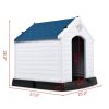 Dog House Made of Plastic with Ventilation System and Fastening Device